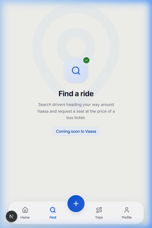 RouteMate search page